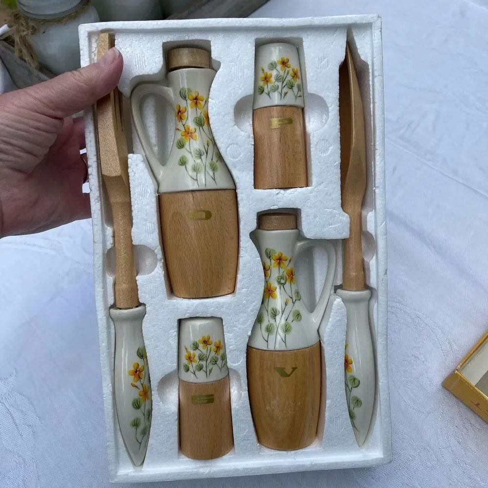 Vintage 1970’s 6 piece salad set S.S.Kresge Co. in Japan.